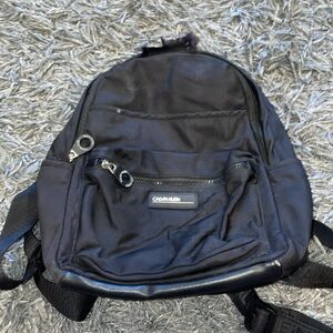 Calvin Klein black small backpack